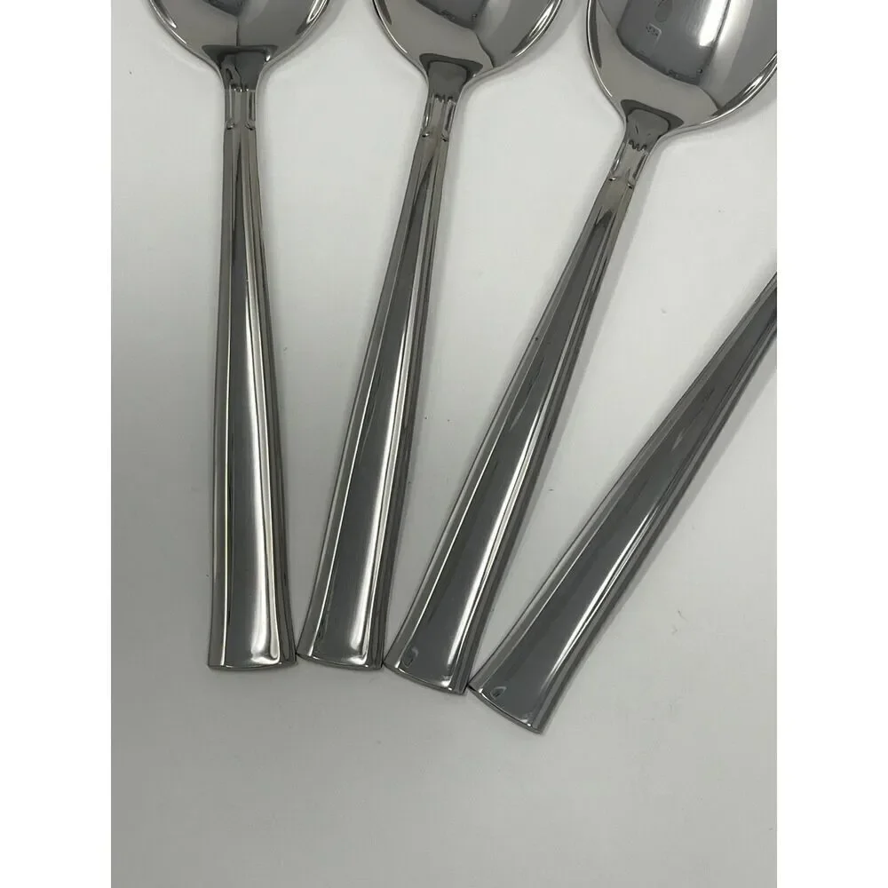 Oneida All American Stainless Forever Place Dinner Soup Spoon 6 7/8” Set Of 4